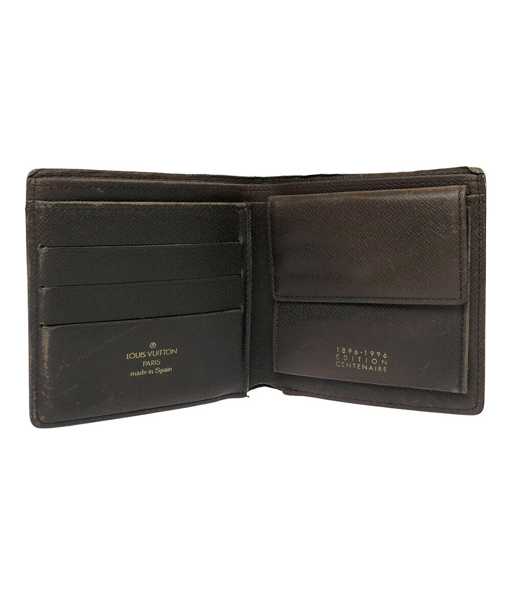 Louis Vuitton fold 1996 Wallet CENTENAIRE Bi Edition 1896 Anniversary Black